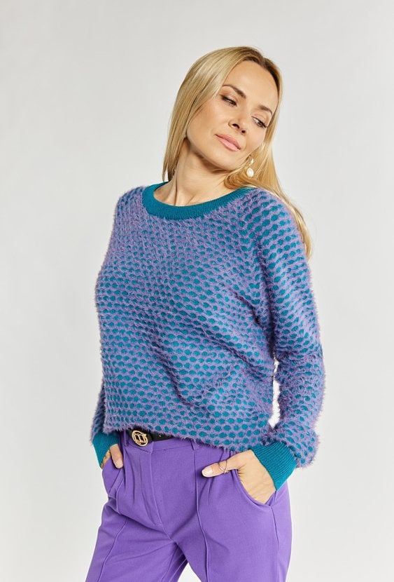 Sweter damski z wzorem