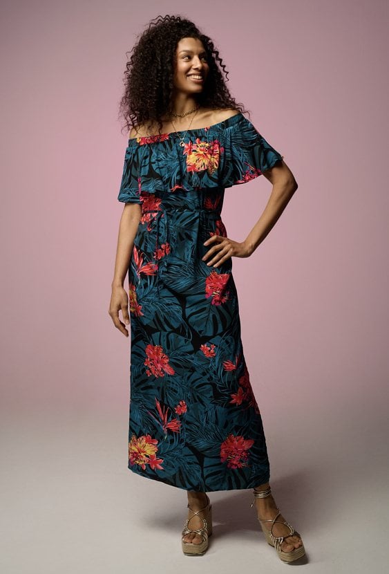 Sukienka z wiskozy  typu hiszpanka