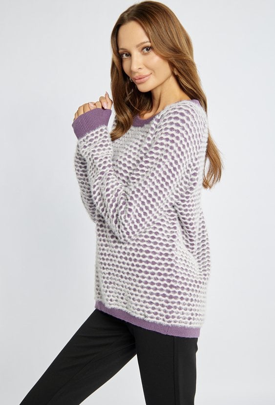 Sweter damski z wzorem
