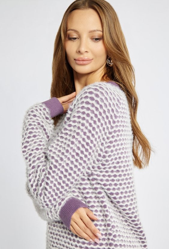 Sweter damski z wzorem