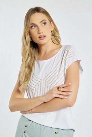 T-shirt z bawełny