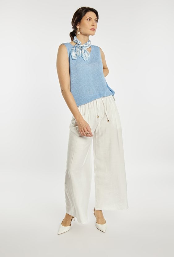 Spodnie wide leg na lato