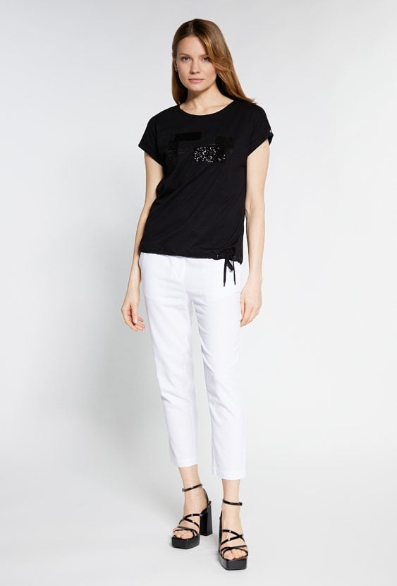 T-shirt z cekinami