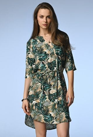 Wiskozowa sukienka typu kimono