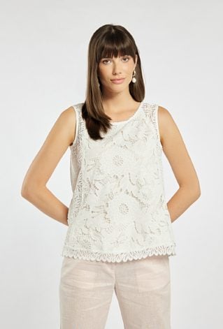 Bluzka z koronkowym wzorem