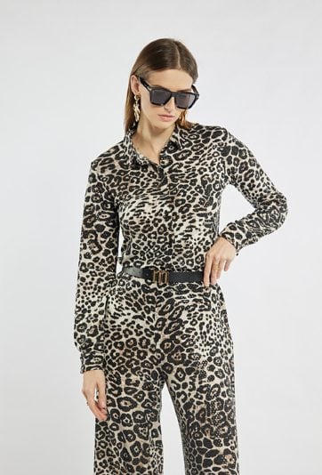 Wzorzysta koszula damska