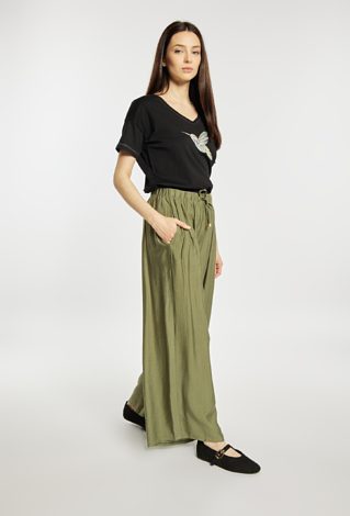 Spodnie wide leg na lato