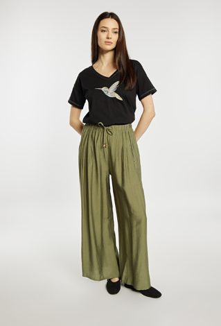 Spodnie wide leg na lato