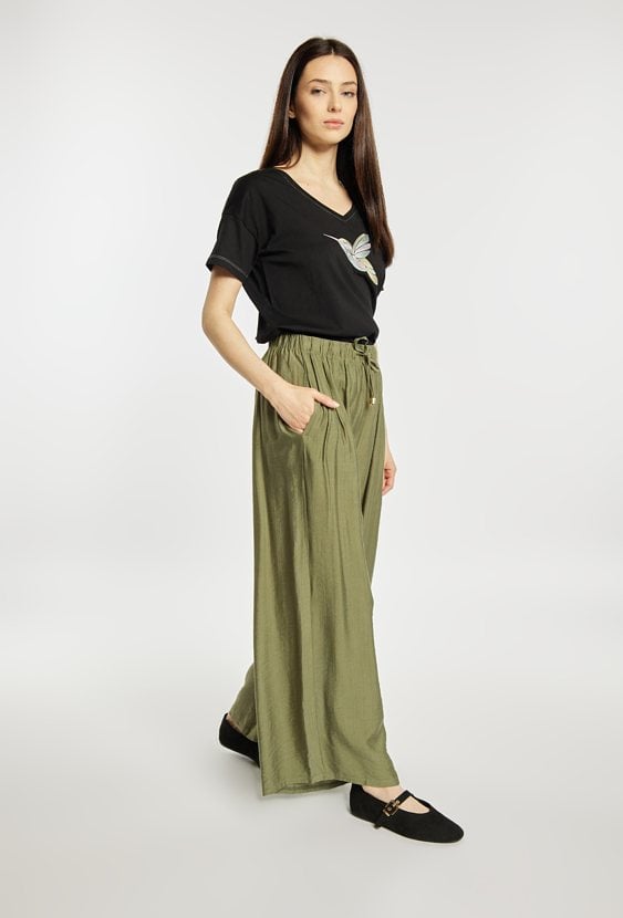 Spodnie wide leg na lato