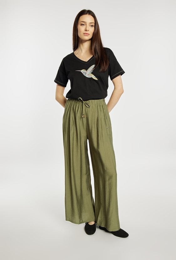 Spodnie wide leg na lato