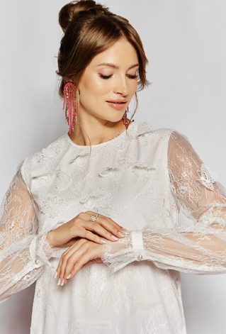 Elegancka bluzka z motylami 3D