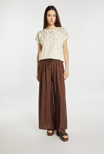 Spodnie wide leg na lato