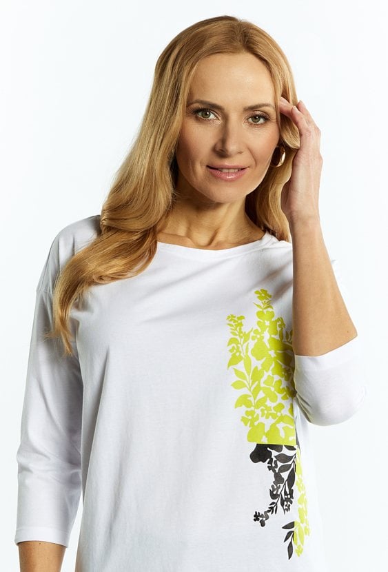 T-shirt damski ze ściągaczem