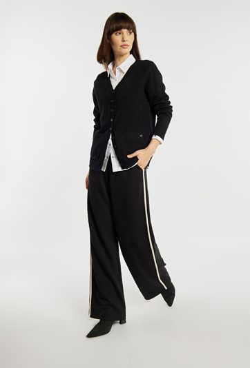 Kardigan damski z kieszonkami