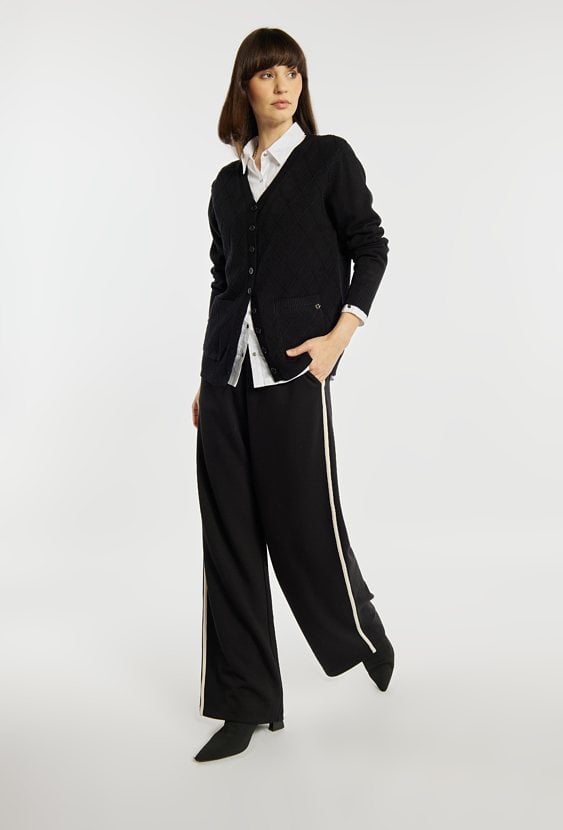 Kardigan damski z kieszonkami