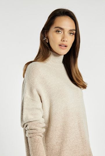 Sweter damski z domieszką wełny