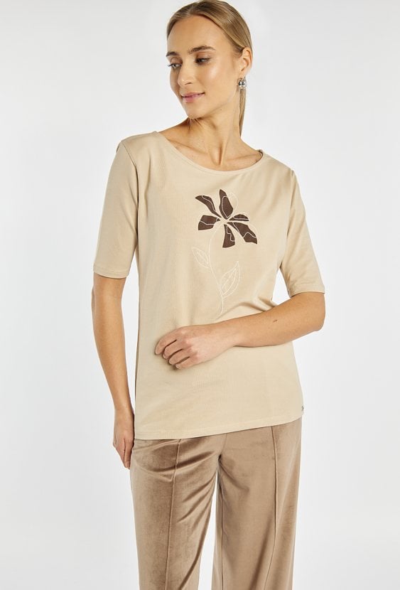 T-shirt damski z wzorem