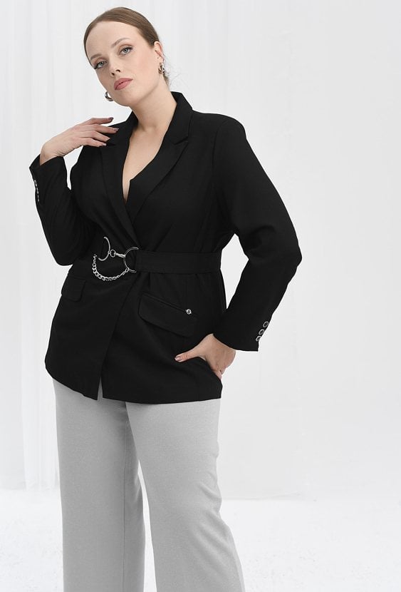 Marynarka damska z paskiem