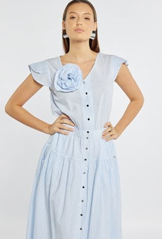 Długa sukienka z bawełny