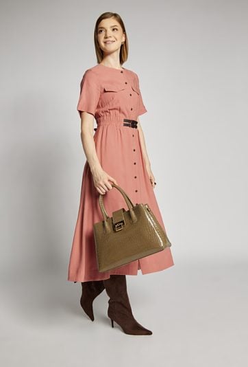 Lakierowa torba damska