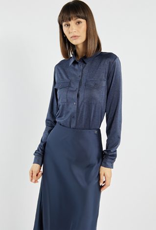 Koszula damska z małymi aplikacjami