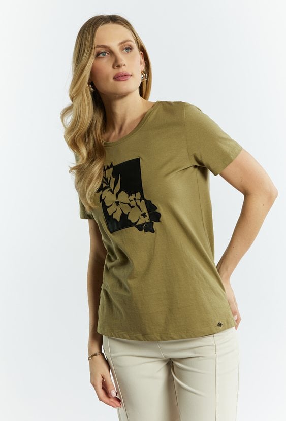 Bawełniana bluzka z nadrukiem