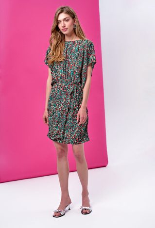 Satynowa krótka sukienka