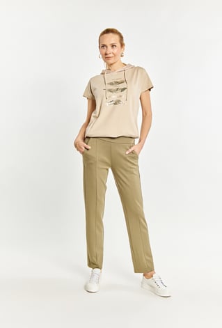 Materiałowe spodnie damskie