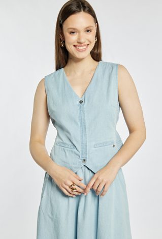 Kamizelka damska denim