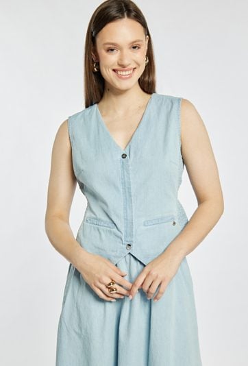 Kamizelka damska denim