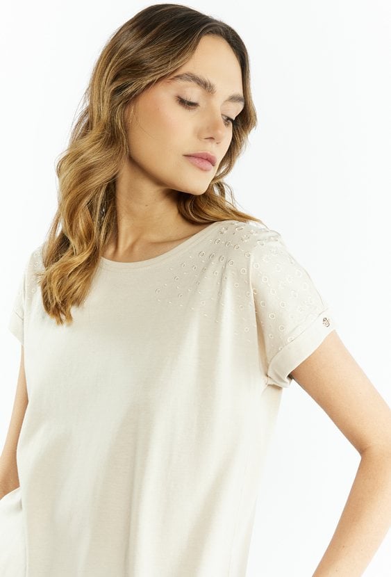 T-shirt damski z krótkim rękawem