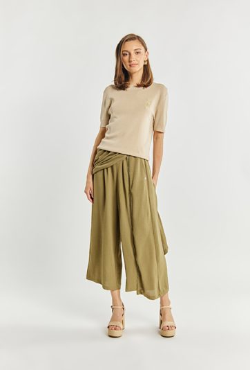 Zwiewne damskie spódnico-spodnie