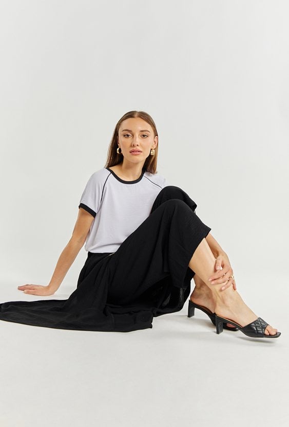 Zwiewne damskie spódnico-spodnie