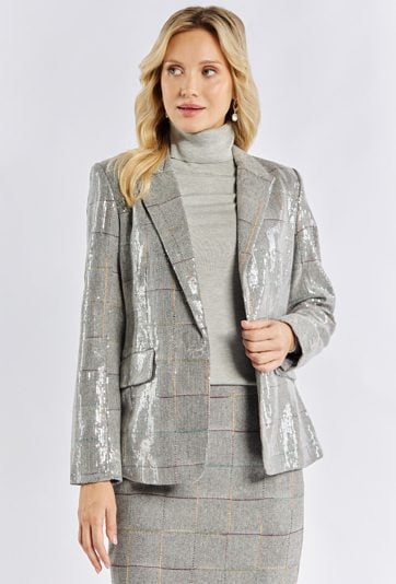 Elegancka marynarka z cekinami