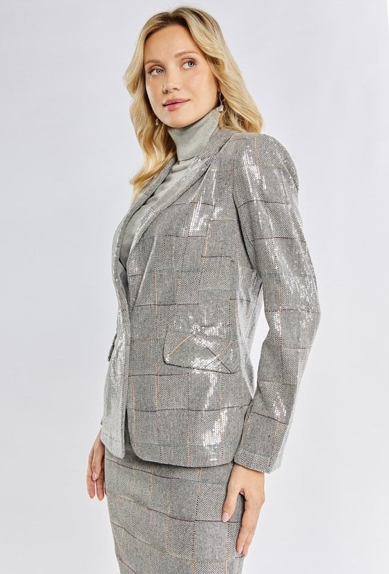 Elegancka marynarka z cekinami