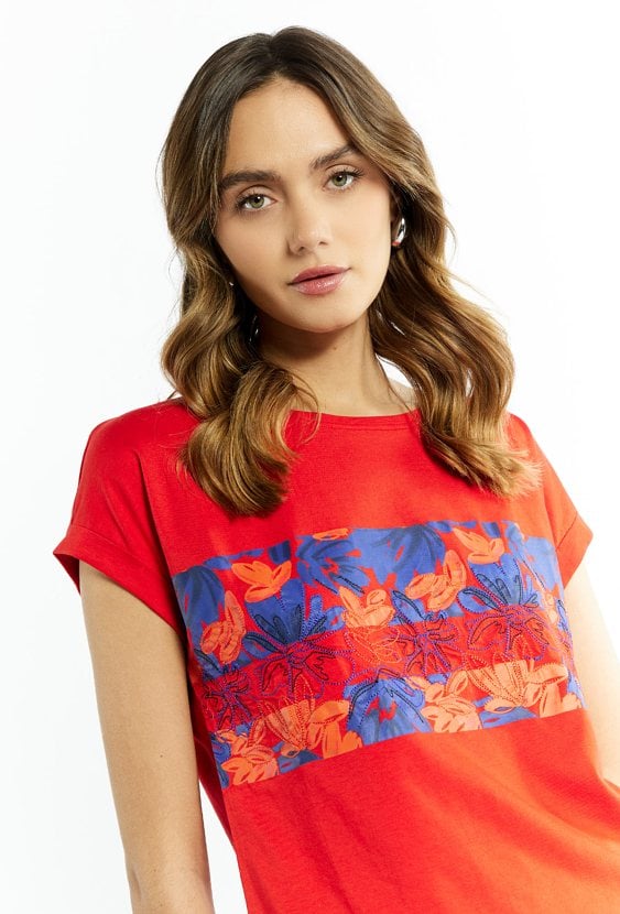 T-shirt damski z nadrukiem