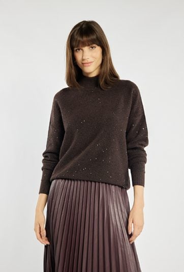 Stylowy sweter z cekinami