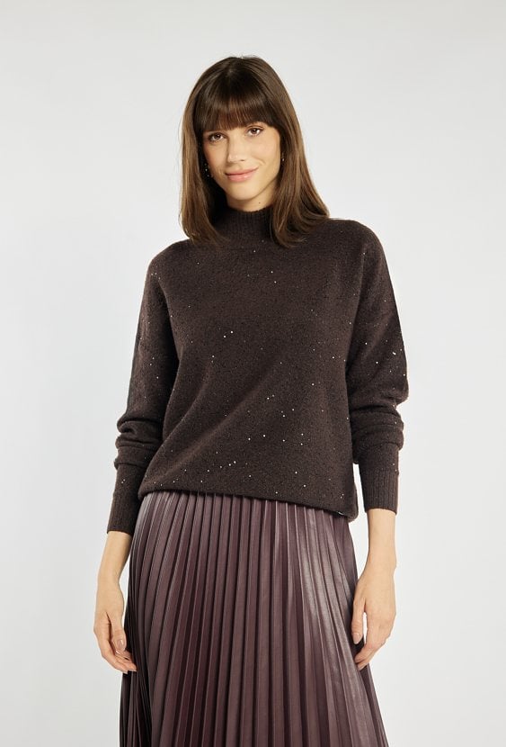 Stylowy sweter z cekinami