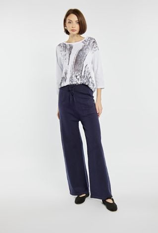 Spodnie z szeroką nogawką