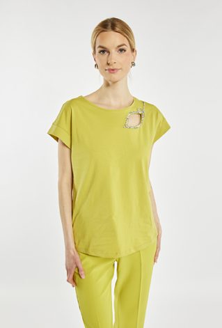 T-shirt z elegancką aplikacją