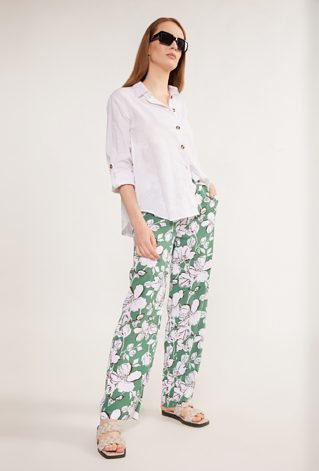 Wzorzyste spodnie damskie