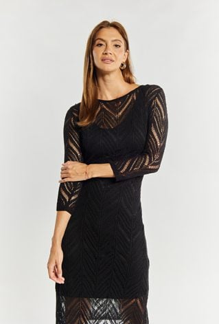 Ażurowa sukienka damska