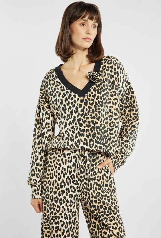 Bluza damska w panterkę