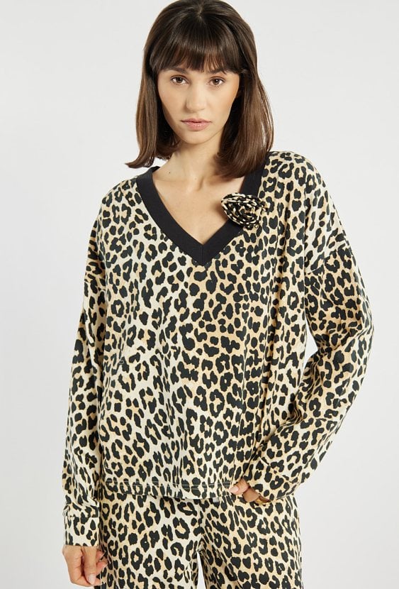 Bluza damska w panterkę