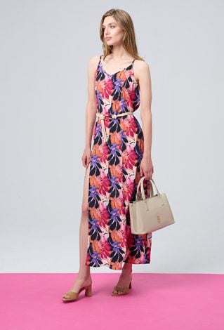 Sukienka na ramiączkach w kwiaty