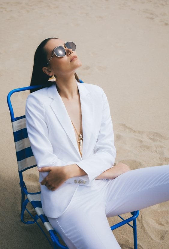 Marynarka z dodatkiem lnu