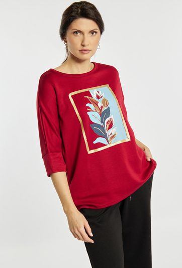T-shirt damski z nadrukiem