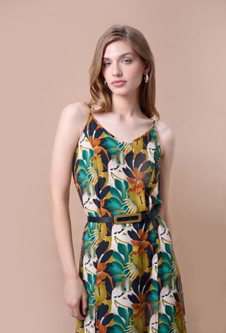 Sukienka na ramiączkach w kwiaty