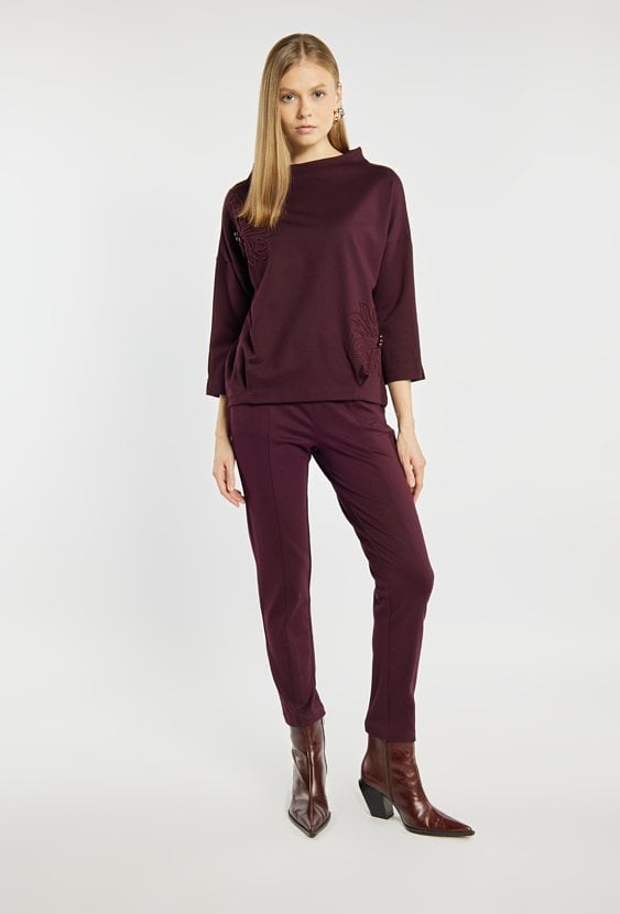 Bluza z haftowym wzorem