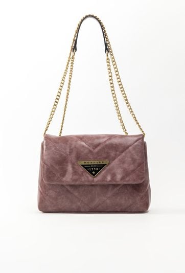 Pikowana torba damska z klapą